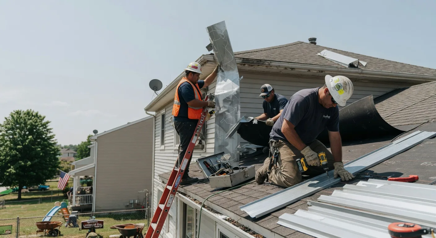 Storm Damage Metal Roof Repair in Milford, IA
